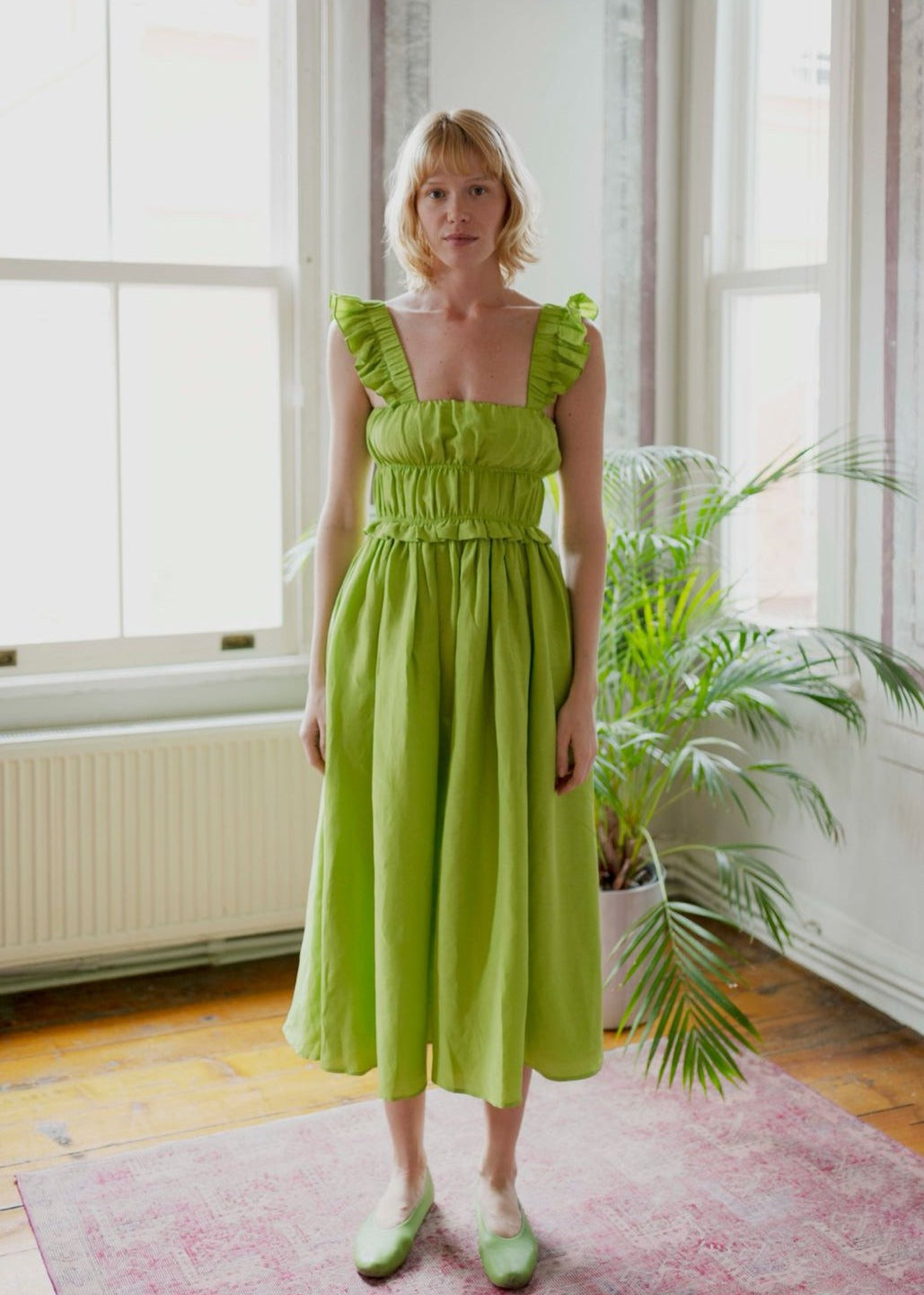 Oh Seven Days-Elsi Dress Green-1-Milagron.com