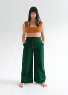 High Kick Trousers (Pine Green)