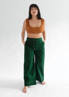High Kick Trousers (Pine Green)