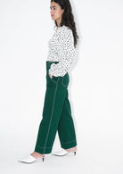 High Kick Trousers (Pine Green)
