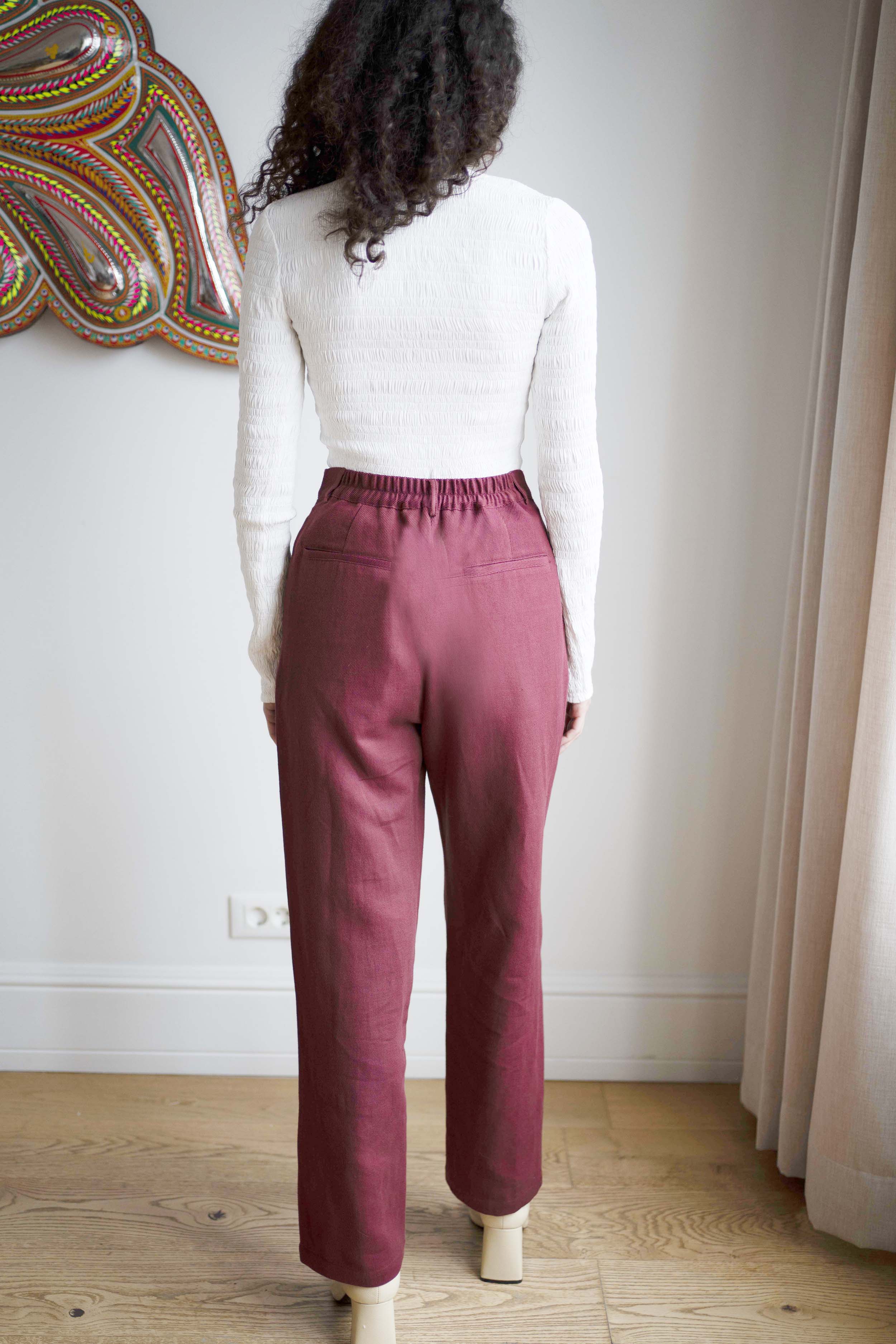 Idil Trousers - Burgundy