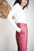 Idil Trousers - Burgundy