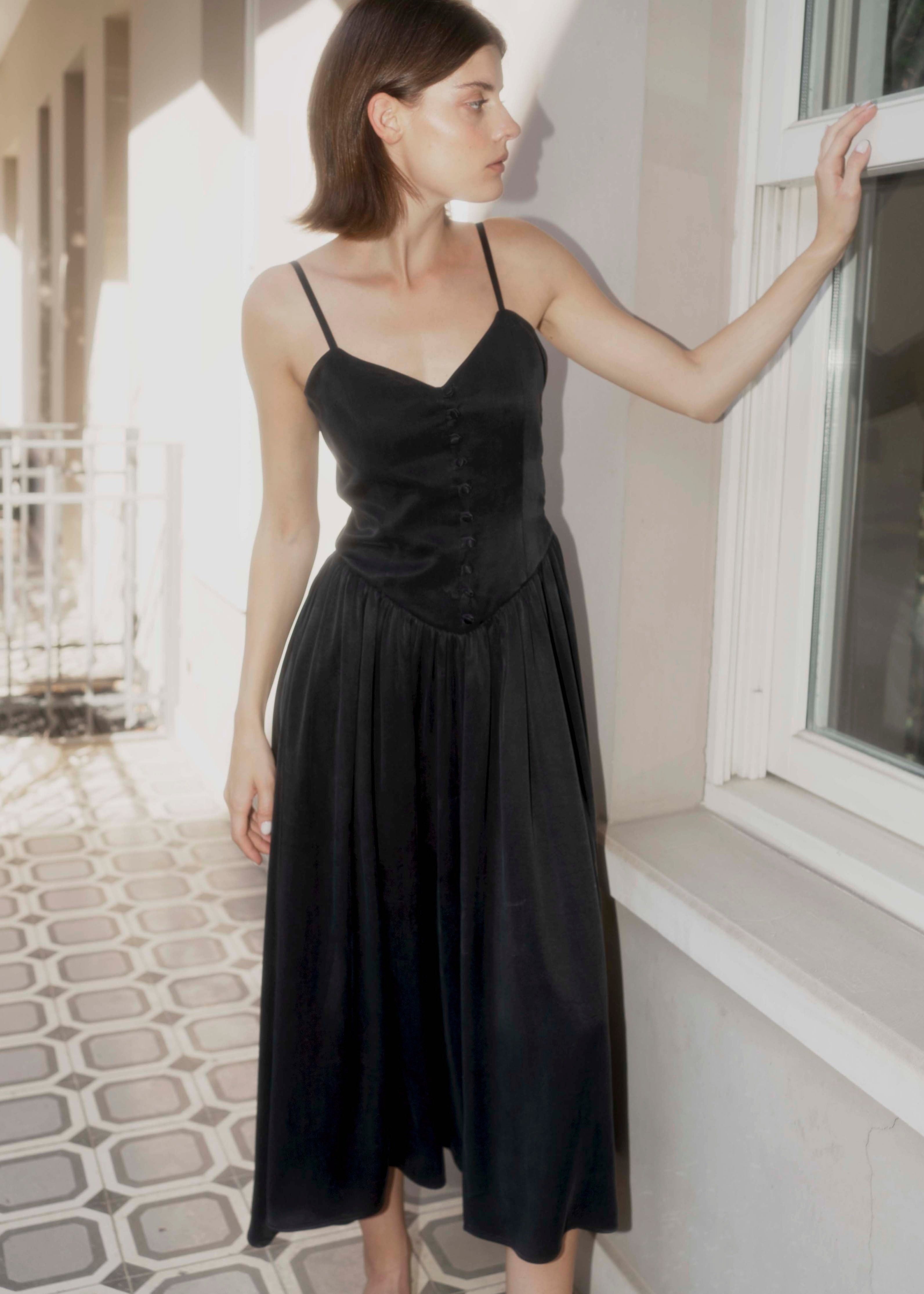 Oh Seven Days-Jess Dress Black-1-Milagron.com