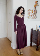 Oh Seven Days-Jessa Dress Burgundy-1-Milagron.com