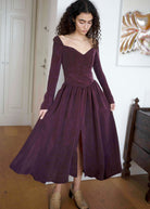 Oh Seven Days-Jessa Dress Burgundy-2-Milagron.com