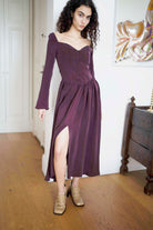 Oh Seven Days-Jessa Dress Burgundy-3-Milagron.com