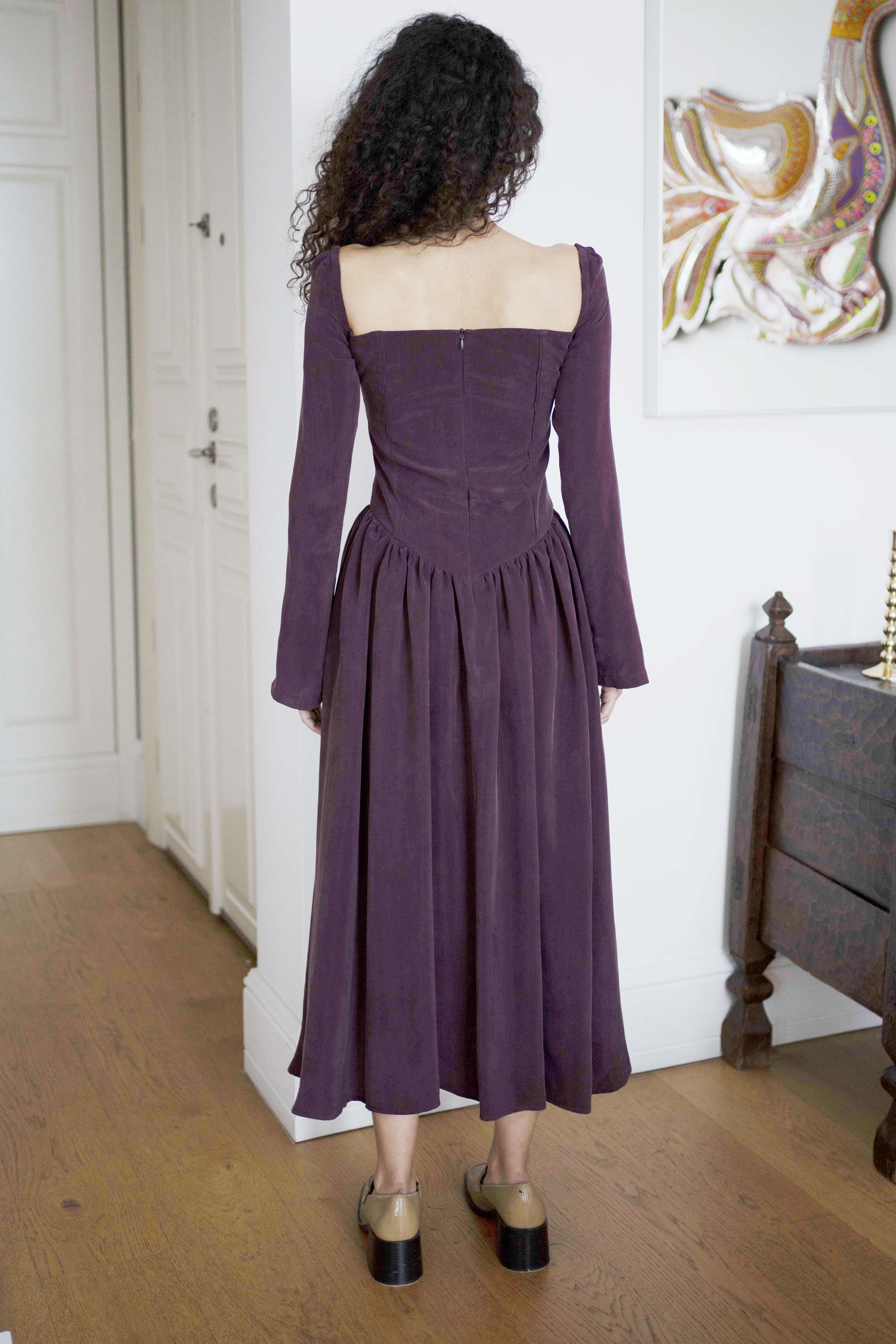 Oh Seven Days-Jessa Dress Burgundy-5-Milagron.com