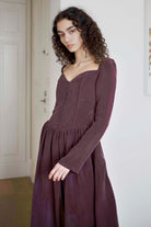 Oh Seven Days-Jessa Dress Burgundy-6-Milagron.com