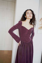 Oh Seven Days-Jessa Dress Burgundy-8-Milagron.com