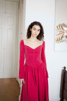 Oh Seven Days-Jessa Dress Ruby-3-Milagron.com