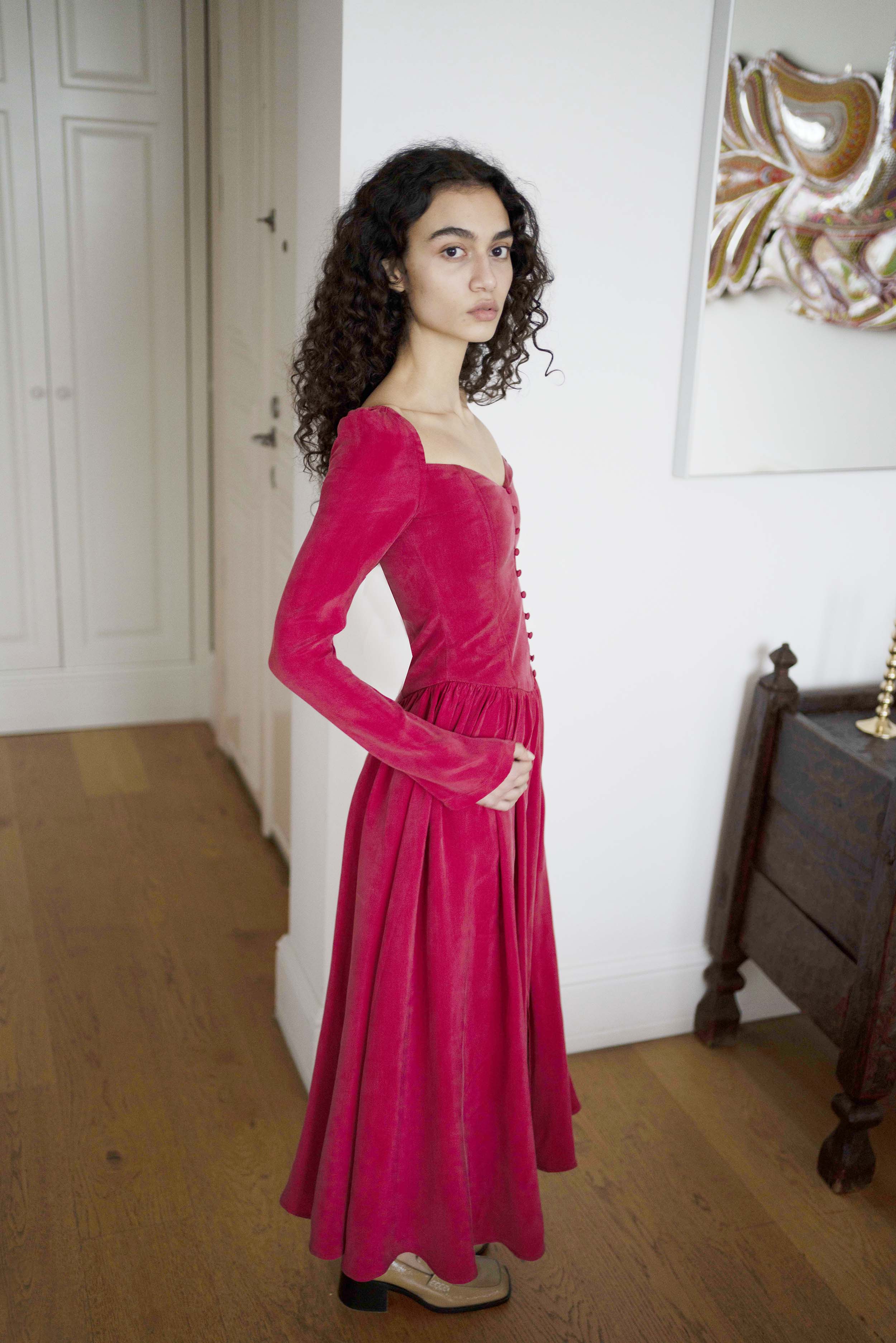 Oh Seven Days-Jessa Dress Ruby-5-Milagron.com