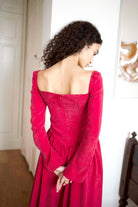 Oh Seven Days-Jessa Dress Ruby-8-Milagron.com