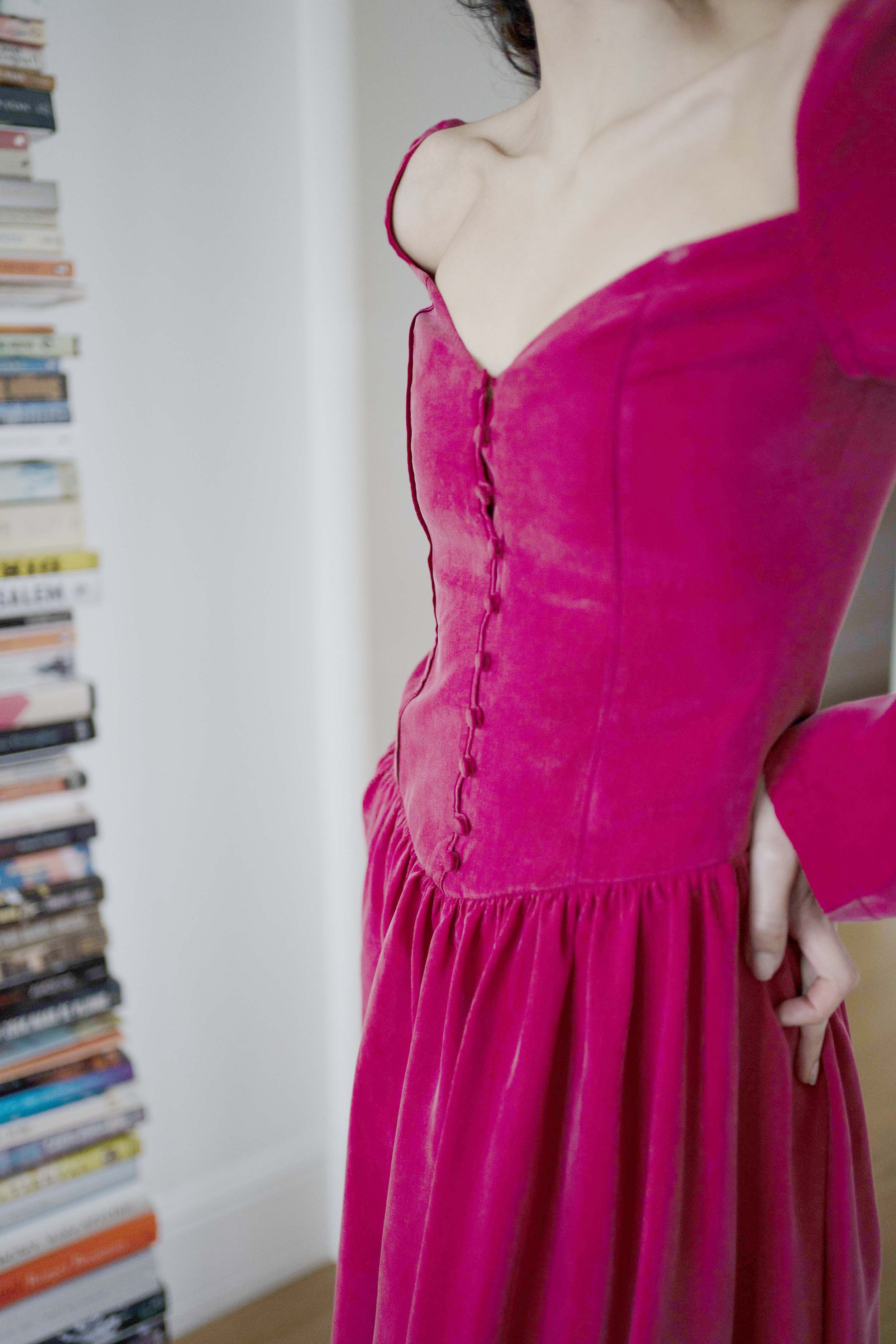 Oh Seven Days-Jessa Dress Ruby-9-Milagron.com