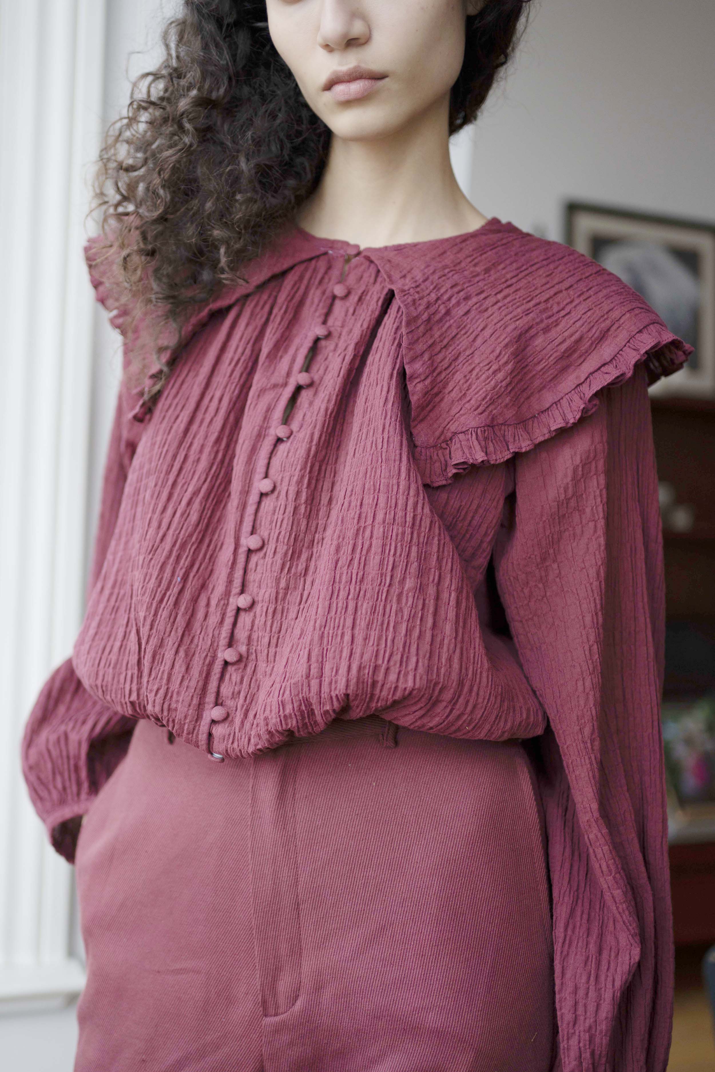 Oh Seven Days-Juliet Top Burgundy-1-Milagron.com