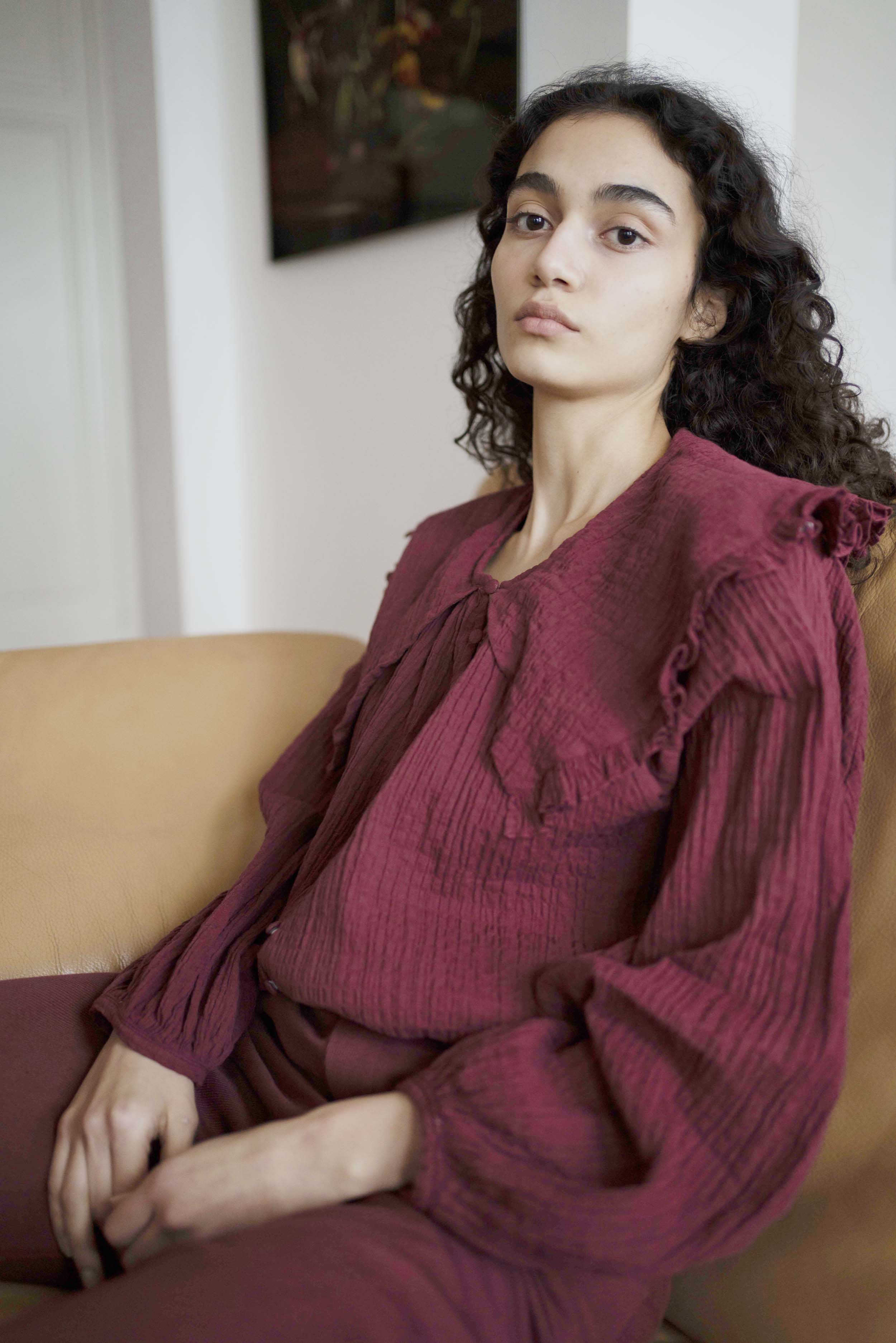 Oh Seven Days-Juliet Top Burgundy-3-Milagron.com