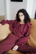 Oh Seven Days-Juliet Top Burgundy-7-Milagron.com