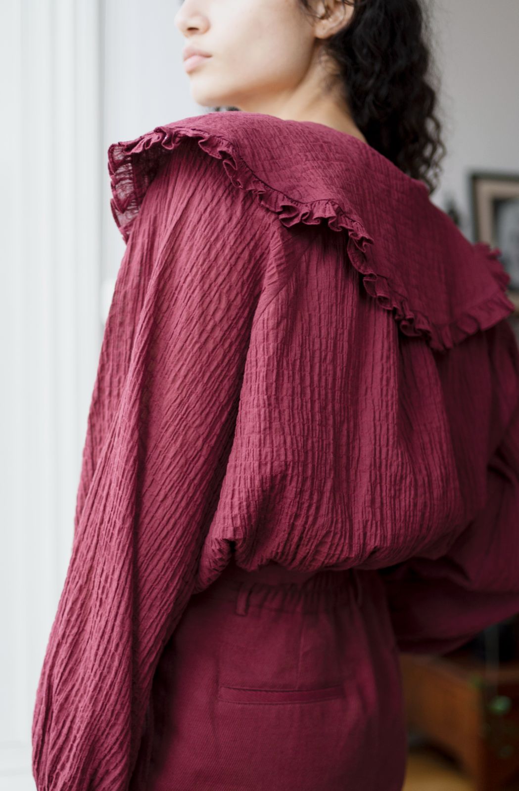 Oh Seven Days-Juliet Top Burgundy-8-Milagron.com