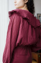 Oh Seven Days-Juliet Top Burgundy-8-Milagron.com