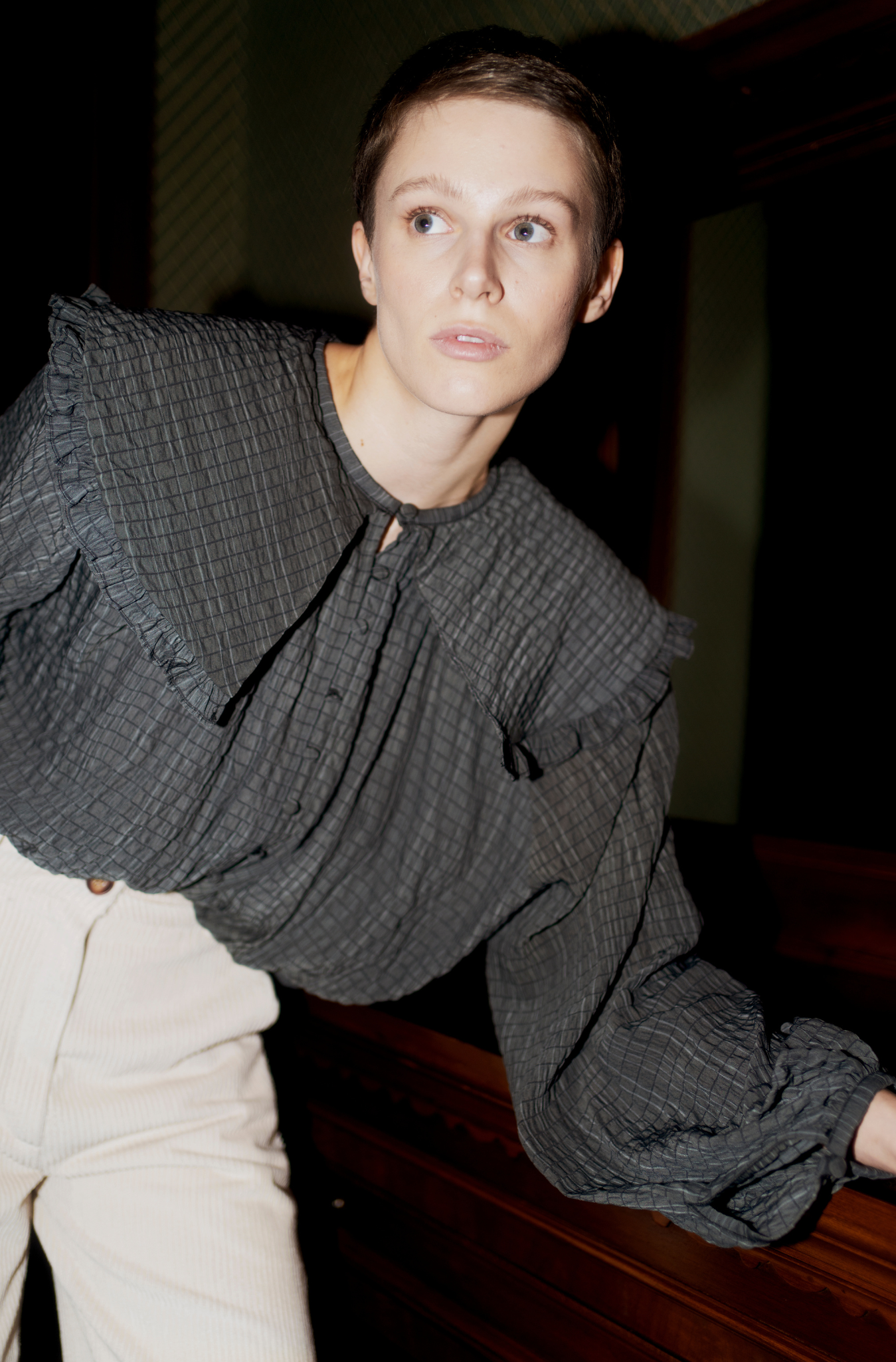 Oh Seven Days-Juliet Top Charcoal-Tops-4-Milagron.com