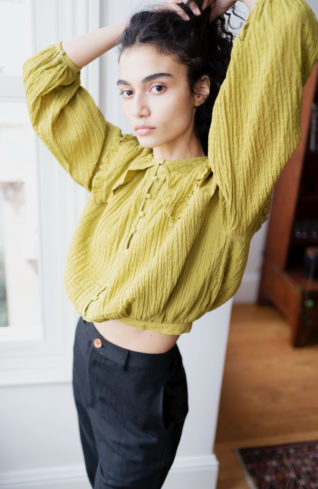 Oh Seven Days-Juliet Top Olive-7-Milagron.com