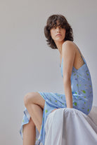 Oh Seven Days-Lisbon Dress Blue Floral-4-Milagron.com