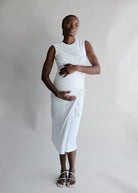 Oh Seven Days-Margaret Tie Midi Dress-1-Milagron.com