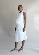 Oh Seven Days-Margaret Tie Midi Dress-2-Milagron.com