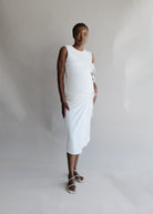 Oh Seven Days-Margaret Tie Midi Dress-3-Milagron.com