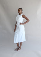 Oh Seven Days-Margaret Tie Midi Dress-7-Milagron.com