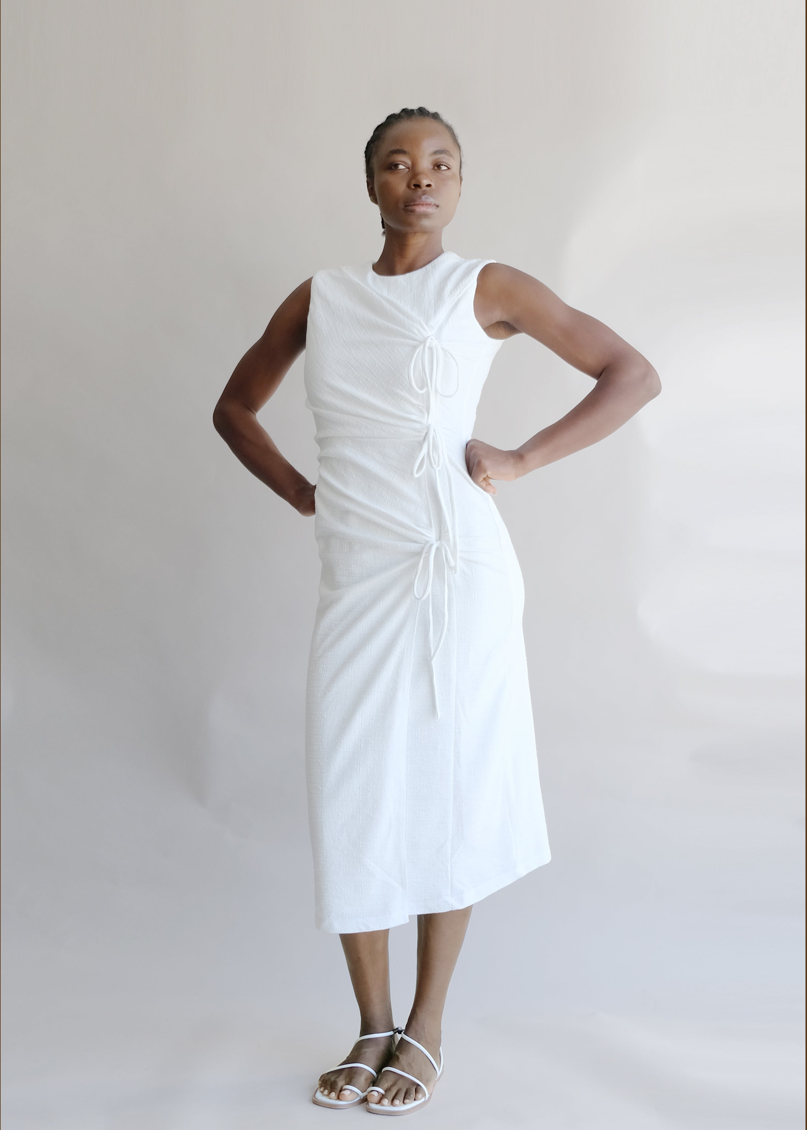 Oh Seven Days-Margaret Tie Midi Dress-9-Milagron.com