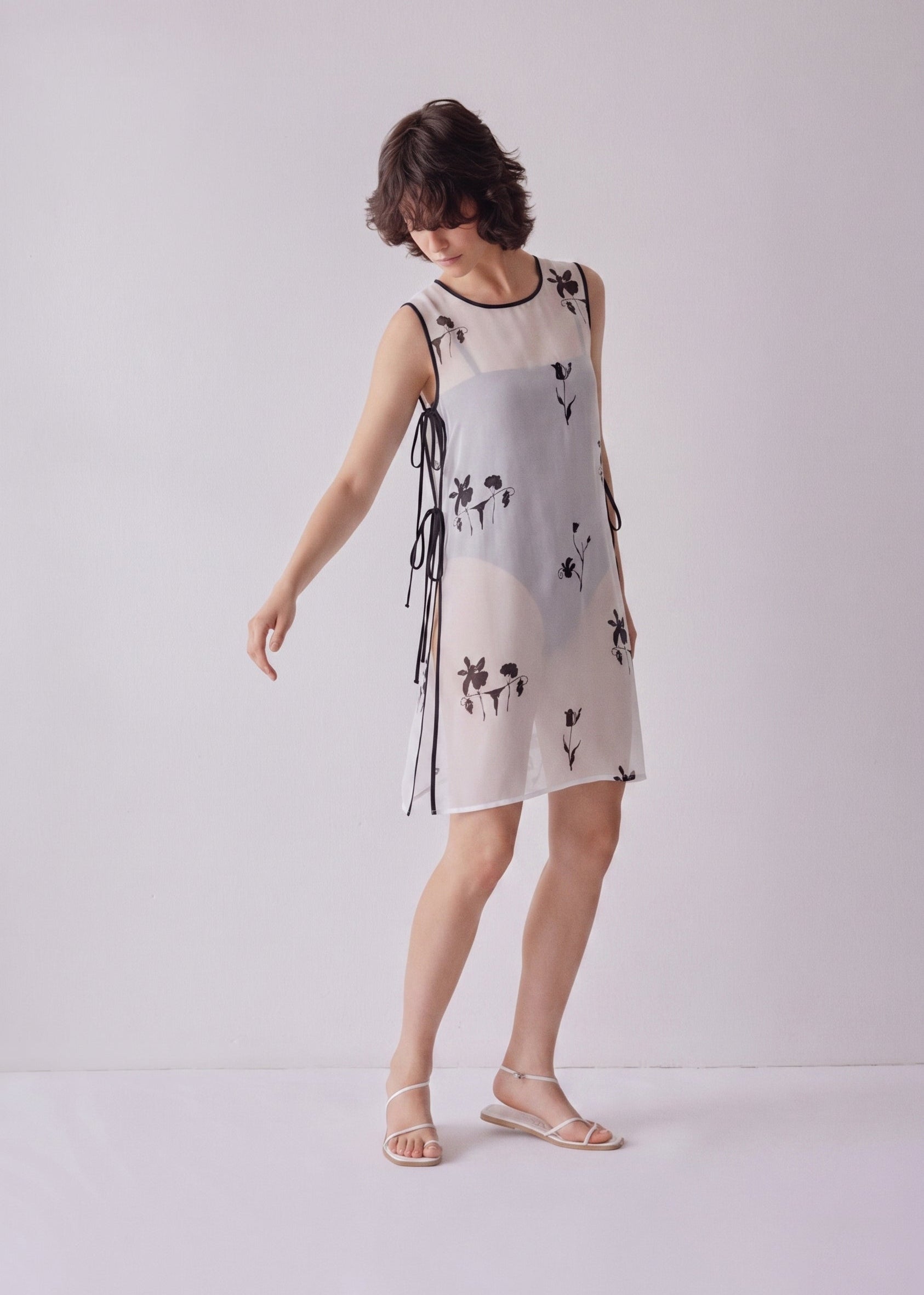 Maya Tunic Mini Dress - White
