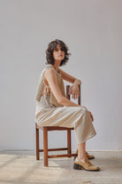 Oh Seven Days-Maya Vest Top Beige-4-Milagron.com