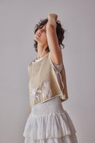 Oh Seven Days-Maya Vest Top Beige-5-Milagron.com
