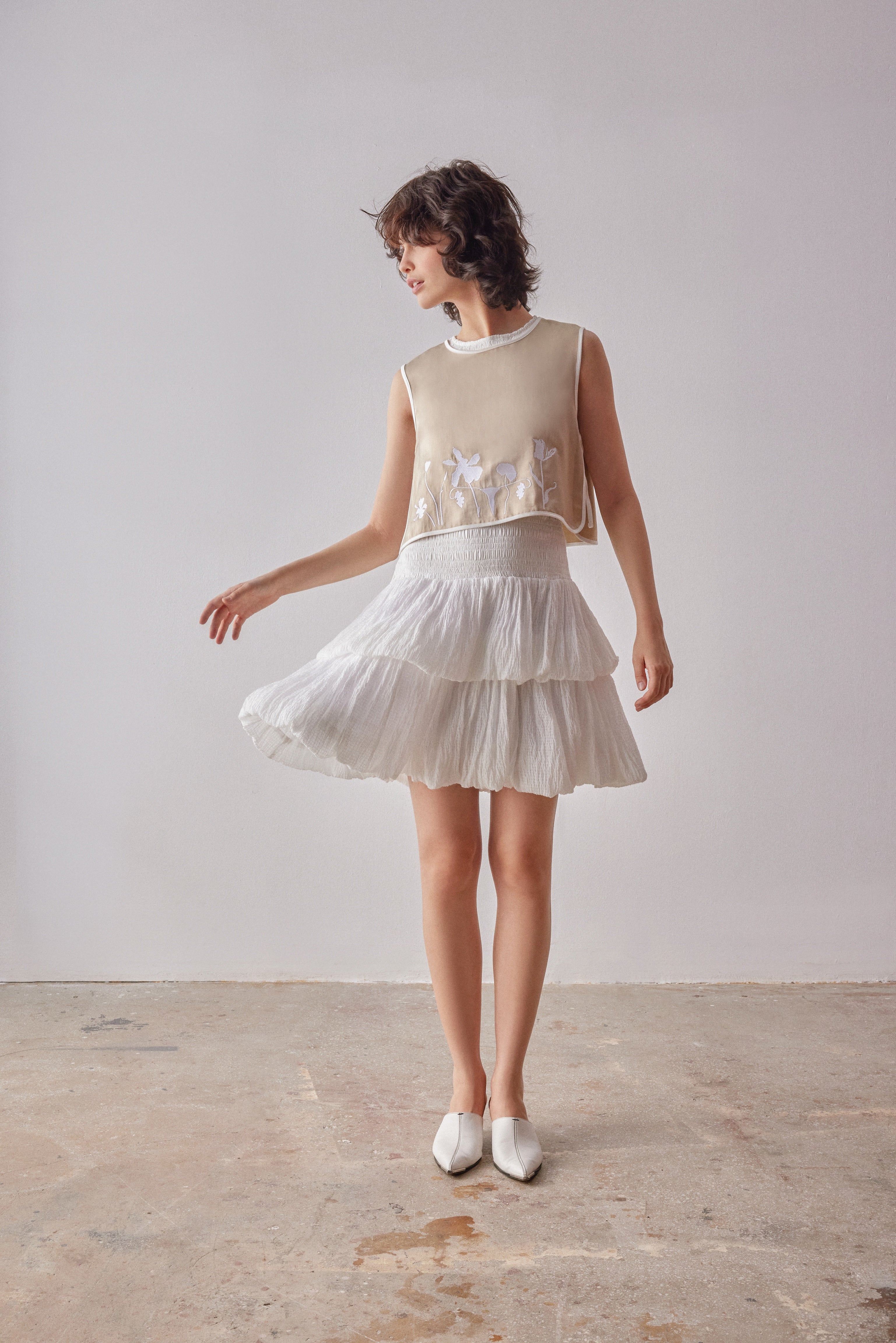 Oh Seven Days-Maya Vest Top Beige-7-Milagron.com