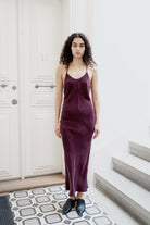 Oh Seven Days-Phoebe Dress Burgundy-3-Milagron.com