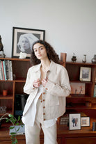 Oh Seven Days-Pick Pocket Jacket Beige-2-Milagron.com