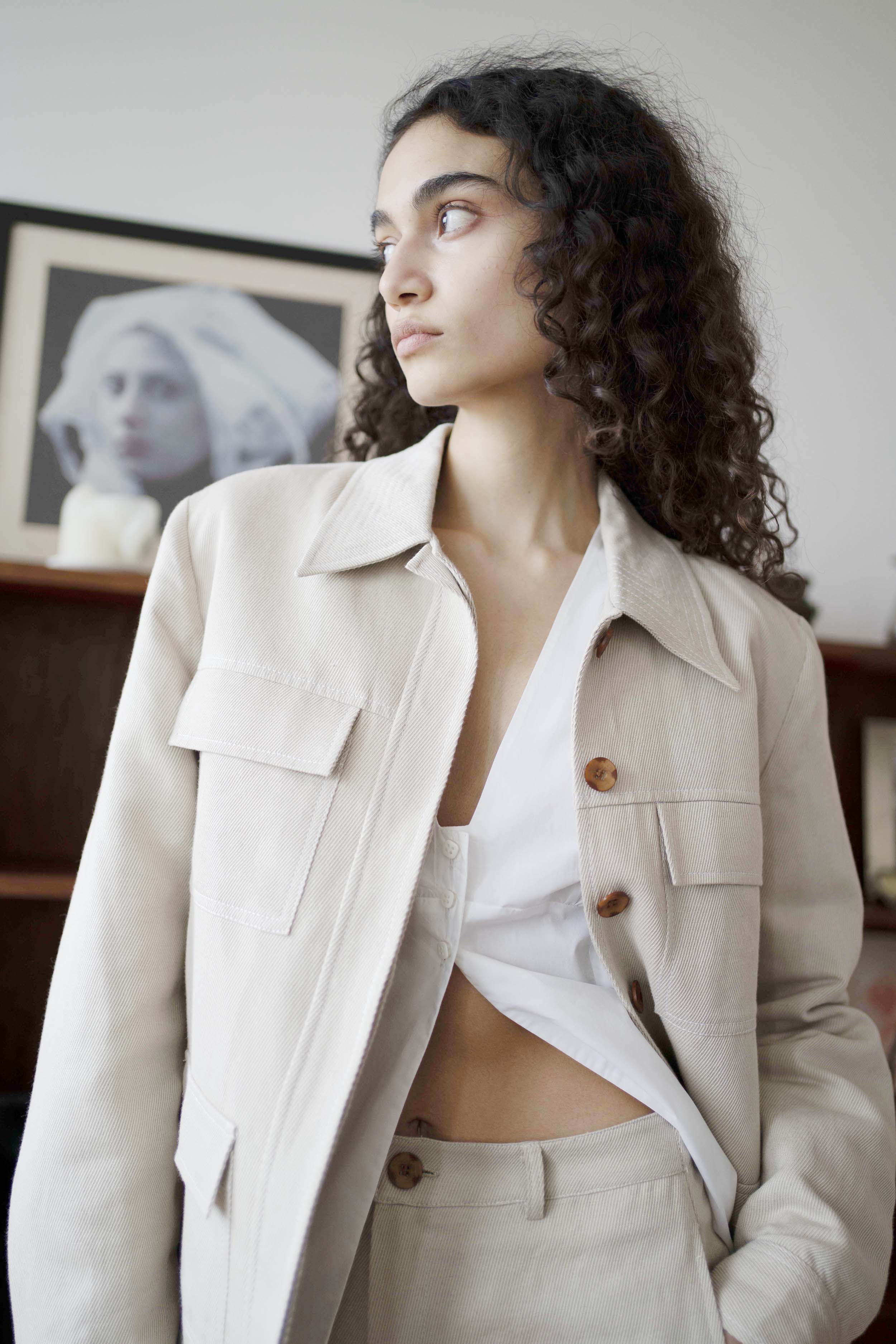 Oh Seven Days-Pick Pocket Jacket Beige-7-Milagron.com