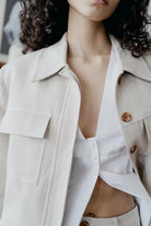 Oh Seven Days-Pick Pocket Jacket Beige-8-Milagron.com