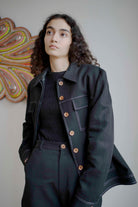 Oh Seven Days-Pick Pocket Jacket Black-2-Milagron.com