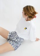 Oh Seven Days-Poche Shorts (Rosa Print)-Bottoms-3-Milagron.com