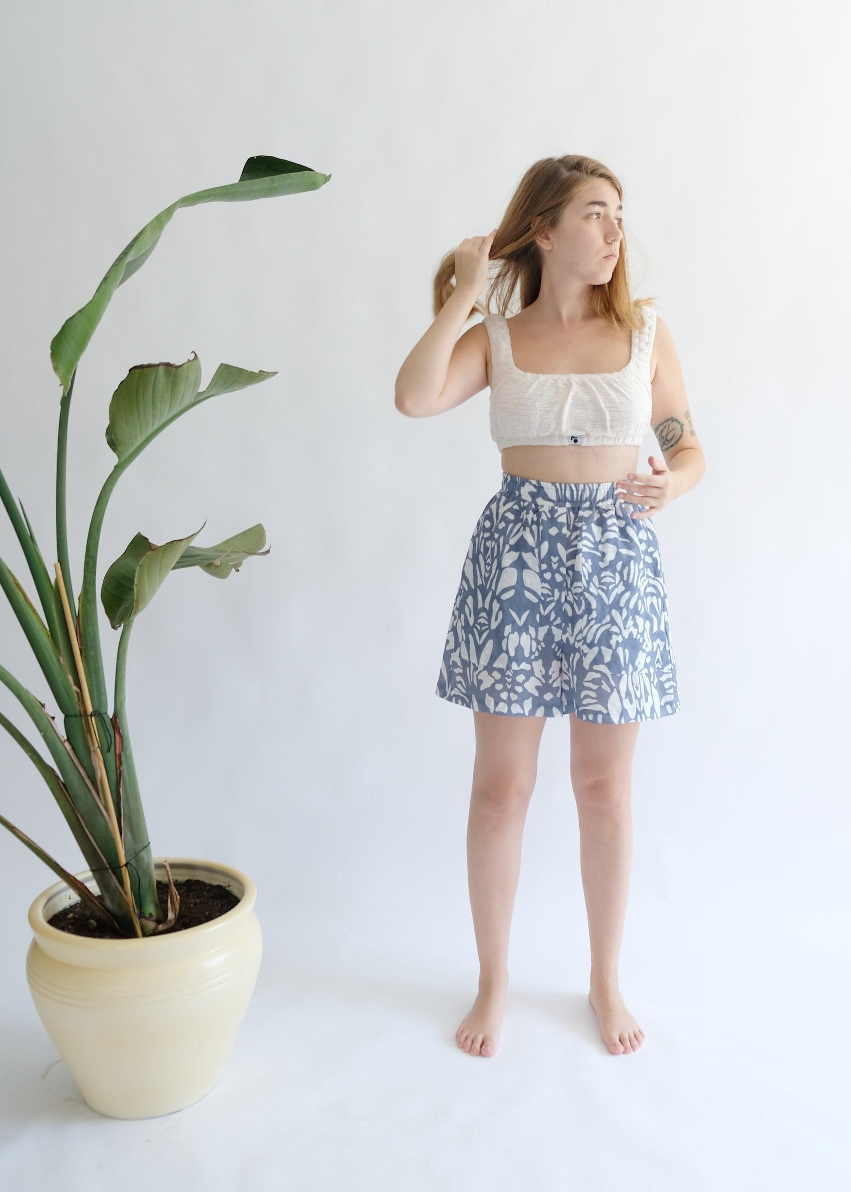 Oh Seven Days-Rosa Boxer Shorts-Bottoms-1-Milagron.com