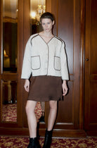 Oh Seven Days-Rose Jacket Chocolate Brown-Outerwear-3-Milagron.com