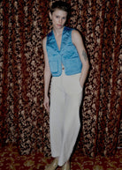 Oh Seven Days-Rose Vest Blue-Outerwear-1-Milagron.com