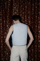 Oh Seven Days-Rose Vest Blue-Outerwear-2-Milagron.com