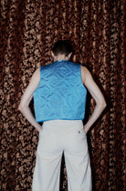 Oh Seven Days-Rose Vest Blue-Outerwear-4-Milagron.com