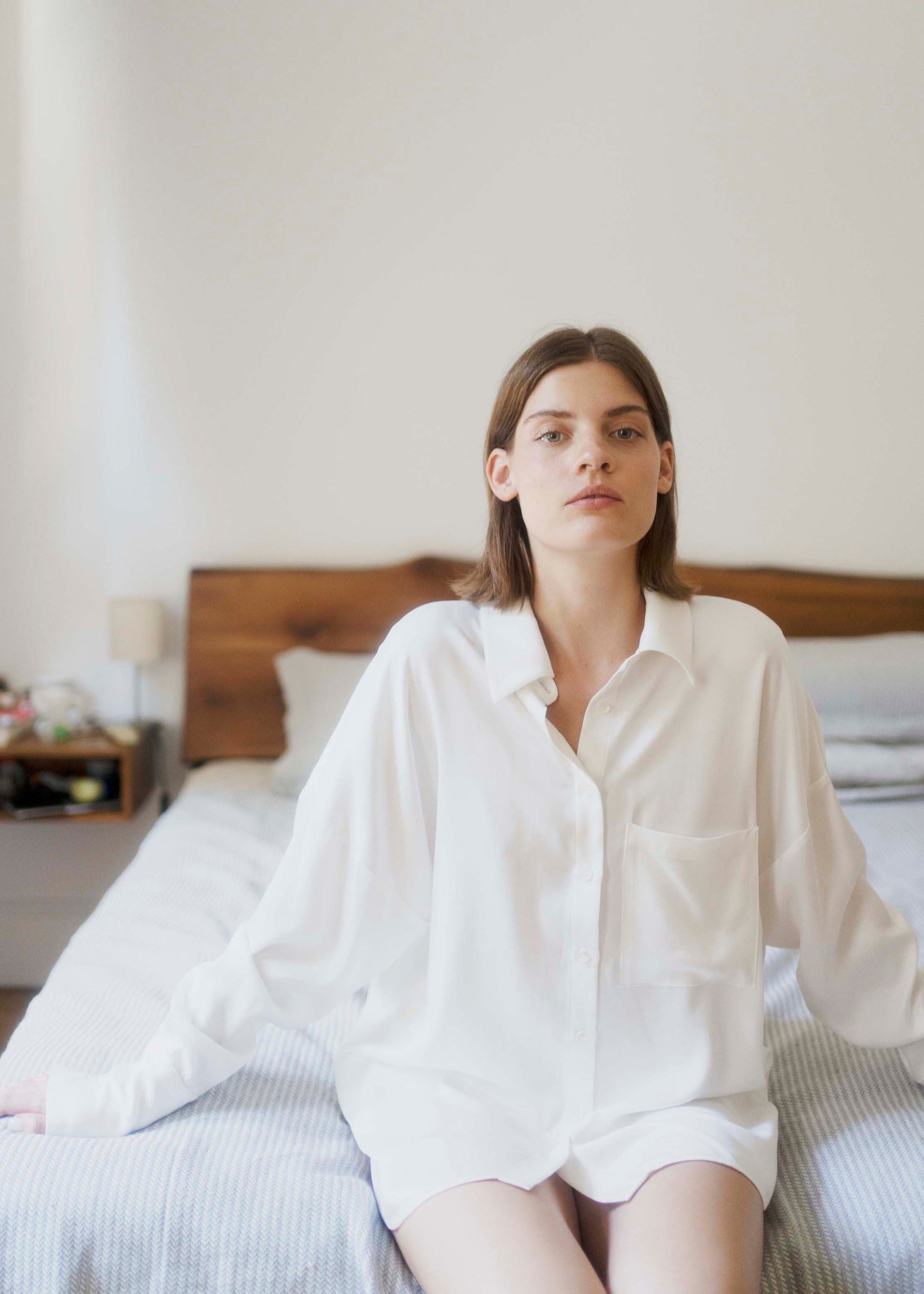 Oh Seven Days-Samantha Shirt ( White )-Tops-1-Milagron.com