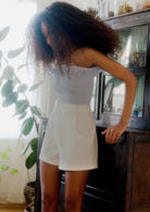 Scrunch Top - Sky Stripes Misfit
