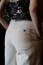 Oh Seven Days-Side Kick Trousers Off White-Bottoms-4-Milagron.com