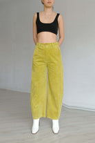 Oh Seven Days-Side Kick Trousers Olive-2-Milagron.com