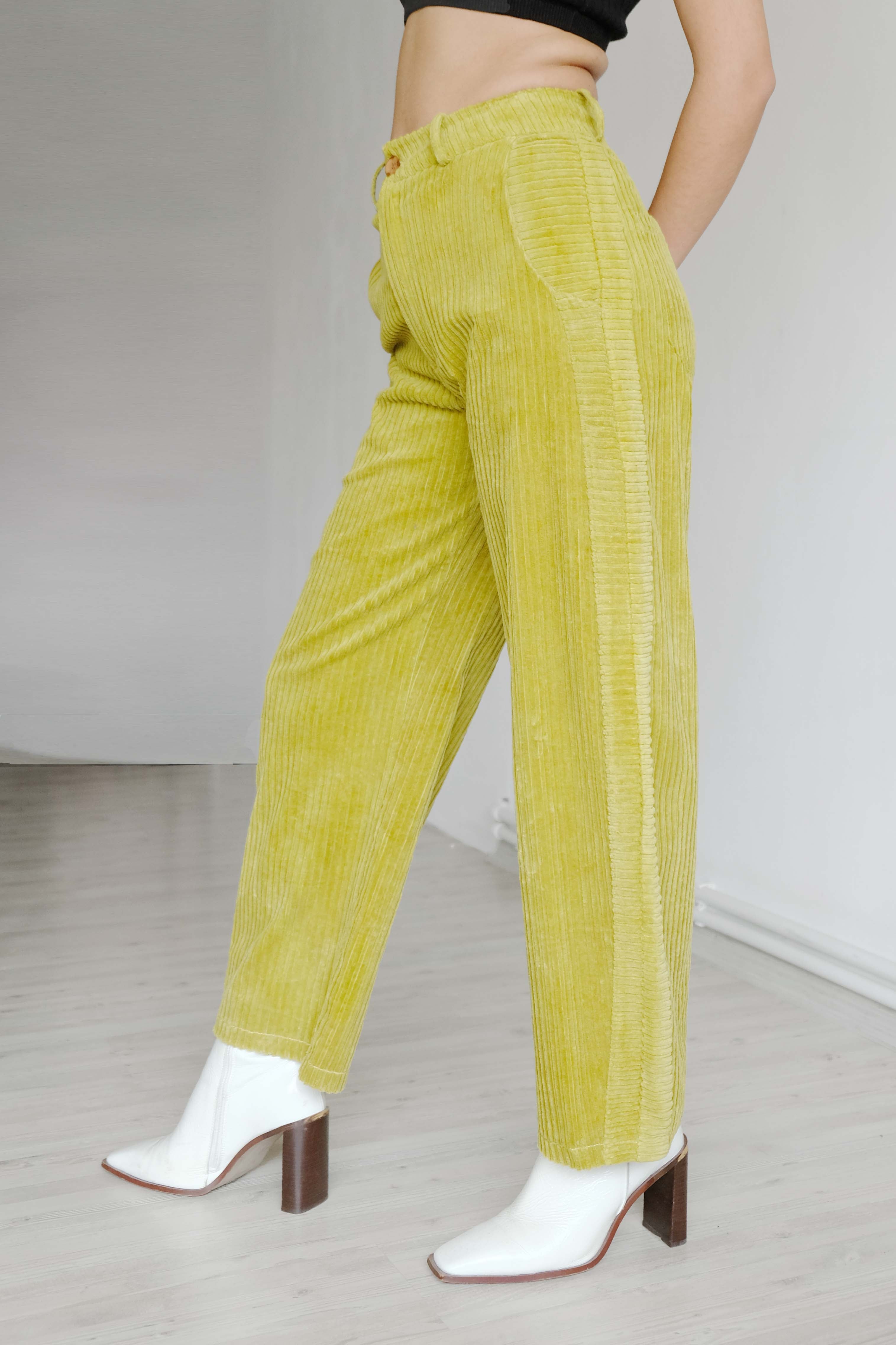 Oh Seven Days-Side Kick Trousers Olive-3-Milagron.com